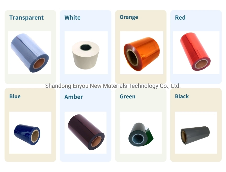 Glossy/Matt PVC Plastic Roll for Thermoforming PVC Plastic Transparent Clear Sheet Rigid PVC Film Roll