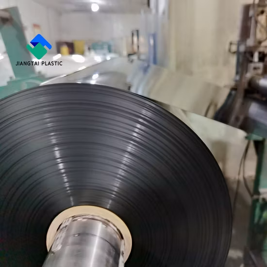 Jiangtai 0,4 mm rigide opaque noir mat feuille de plastique PVC pour le formage