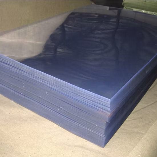 Feuille de PVC de film transparent transparent rigide en PVC super