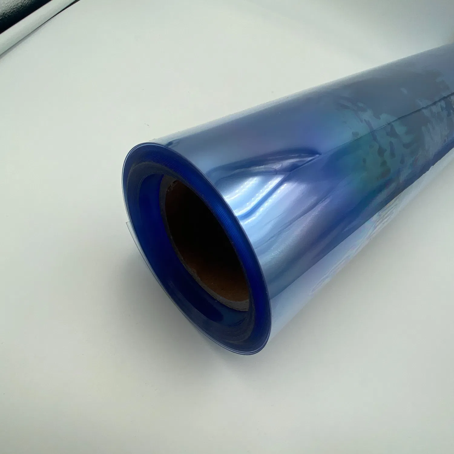 Fiche médicale rigide bleue claire transparente en PETG