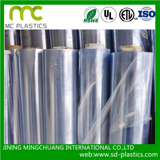 PVC/vinyle souple transparent/clair feuille flexible pour couvrir/protection/papeterie/emballage/impression